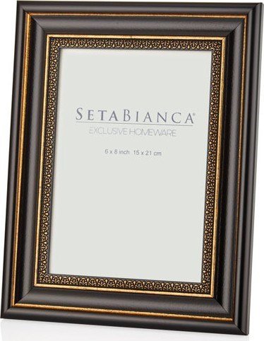 Setabianca Seta Frame Black Gold Lace 15*20 cm