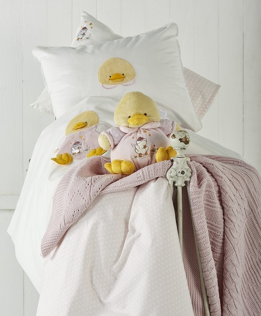 Karaca Home Duck Pembe Bebek Nakışlı Nevresim Takımı