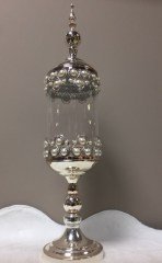 gümüş kapaklı şekerlik 68 cm