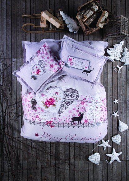 Karaca Home Merry Christmas Pano Ranforce Çift Kişilik Complete