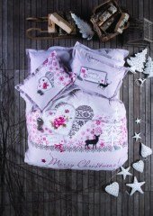 Karaca Home Merry Christmas Pano Ranforce Çift Kişilik Complete