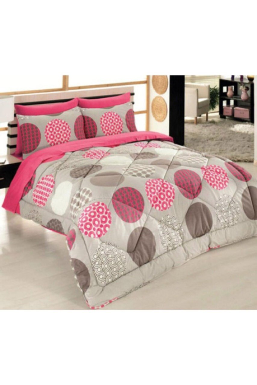Cotton Box Çift Kişilik Dört Mevsim Set - Mehtap Fuşya