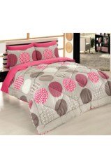 Cotton Box Çift Kişilik Dört Mevsim Set - Mehtap Fuşya