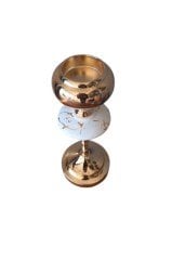 Ansel Orta Kısmı White Gold Küçük Mumluk
