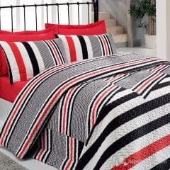 Cotton Box Çift Kişilik Dört Mevsim Set - Virginia Kırmızı