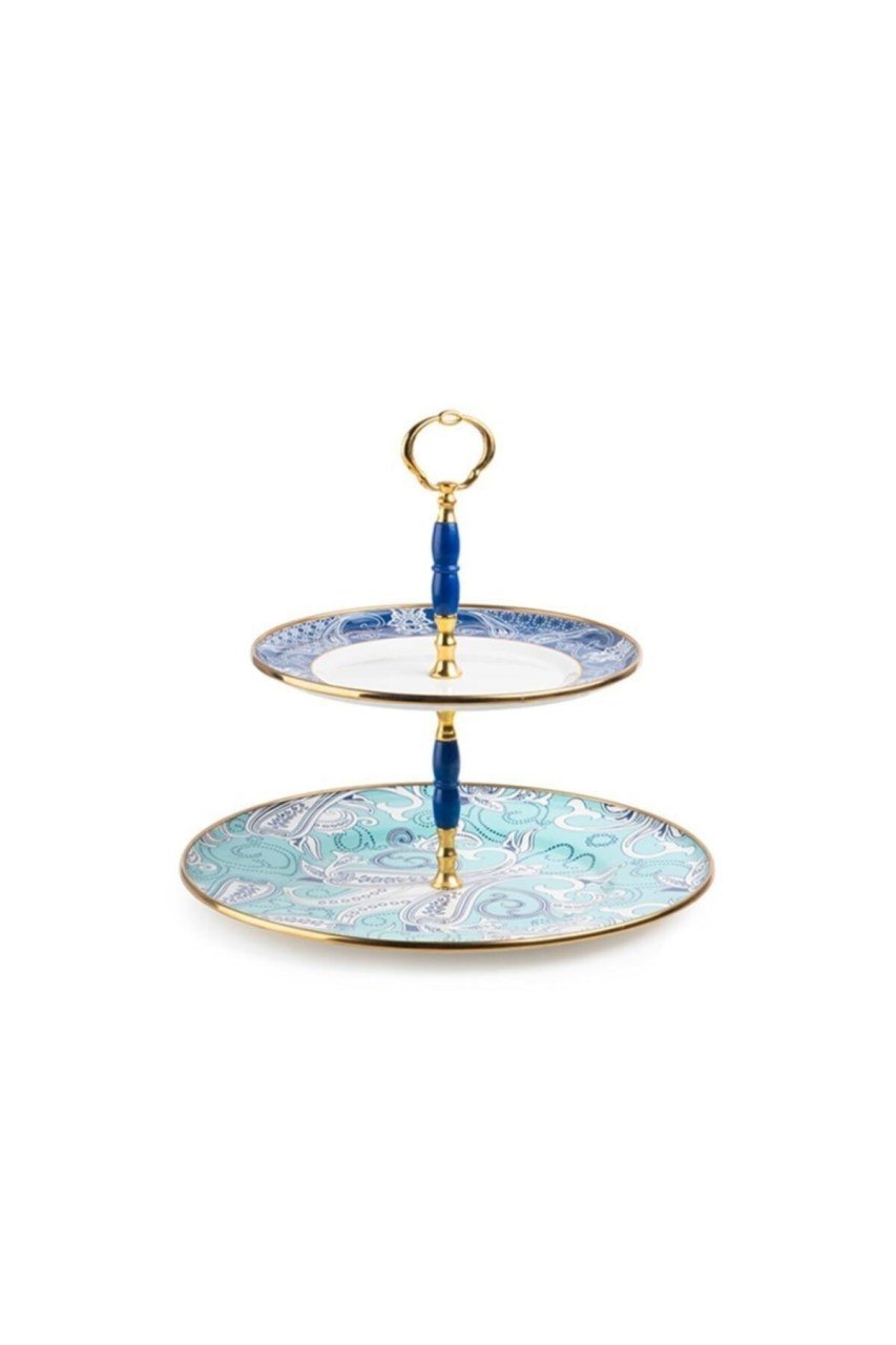 Emaye Diamond Blue Katlı Kurabiyelik
