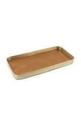 Taba Deri Metal Tepsi 41x21cm