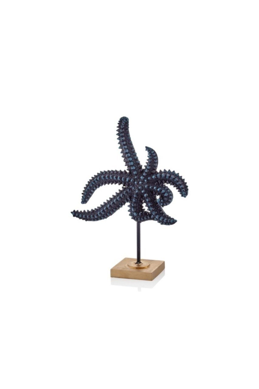 Lacivert Kaideli Deniz Yıldızı Biblo 28 cm