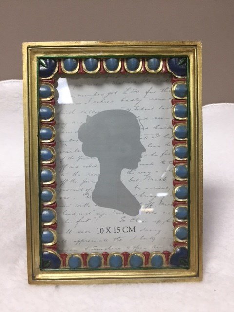 mavi kenarlı çerçeve 10x15 cm
