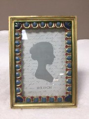 mavi kenarlı çerçeve 10x15 cm