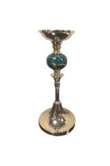 Alden Green Gold Top Detaylı Küçük Mumluk
