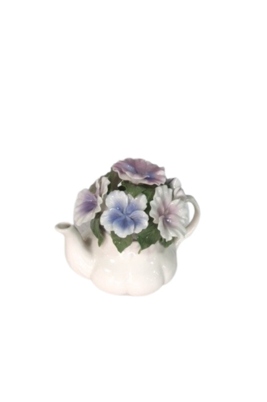 çiçekli çaydanlık 14x13 cm
