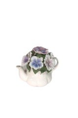 çiçekli çaydanlık 14x13 cm