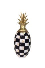 Damalı ananas  büyük vazo 45 cm