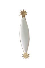 Gold Beyaz Çiçek Kulplu Servis13x63 cm P163.874621