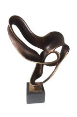 Shn bronz altın obje 35x15x46 cm