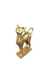 Altın büyük kedi biblo 25x19x6 cm