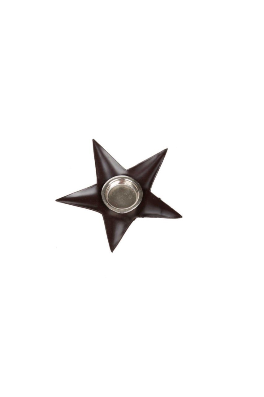 Brown Metal By. Yıldız Mumluk 17 cm