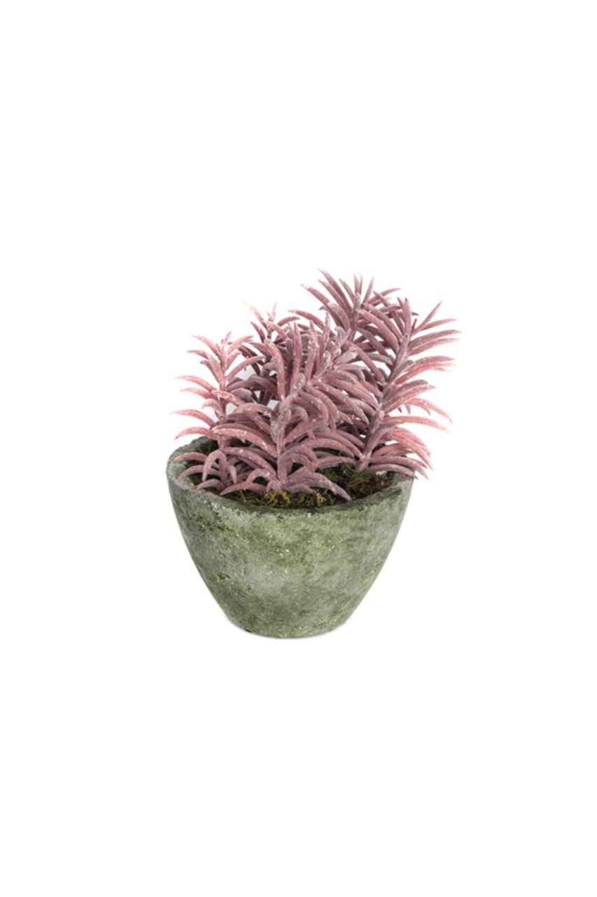 Eskitme Saksılı Yapay Çiçek 15x15x18 cm