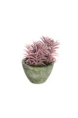 Eskitme Saksılı Yapay Çiçek 15x15x18 cm
