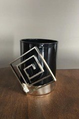 Seta Mumluk Tıtan Gümüş 7*7*8.5 Cm