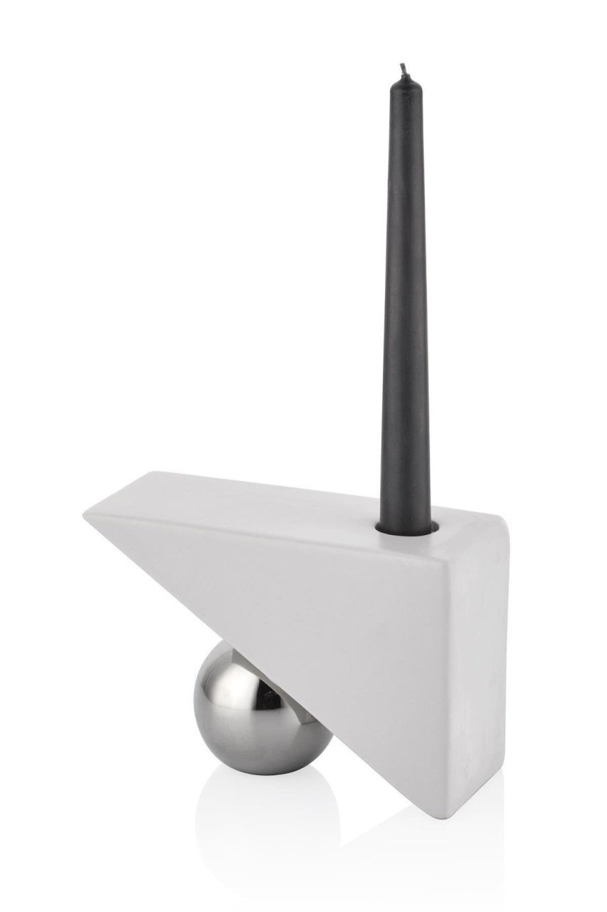 Elıte Deco Planet Beyaz Mumluk 14*6*9 cm