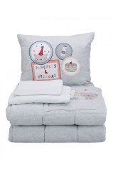 Tek Kişilik Pancake Su Yeşili Cotton Comfort Bebek Seti