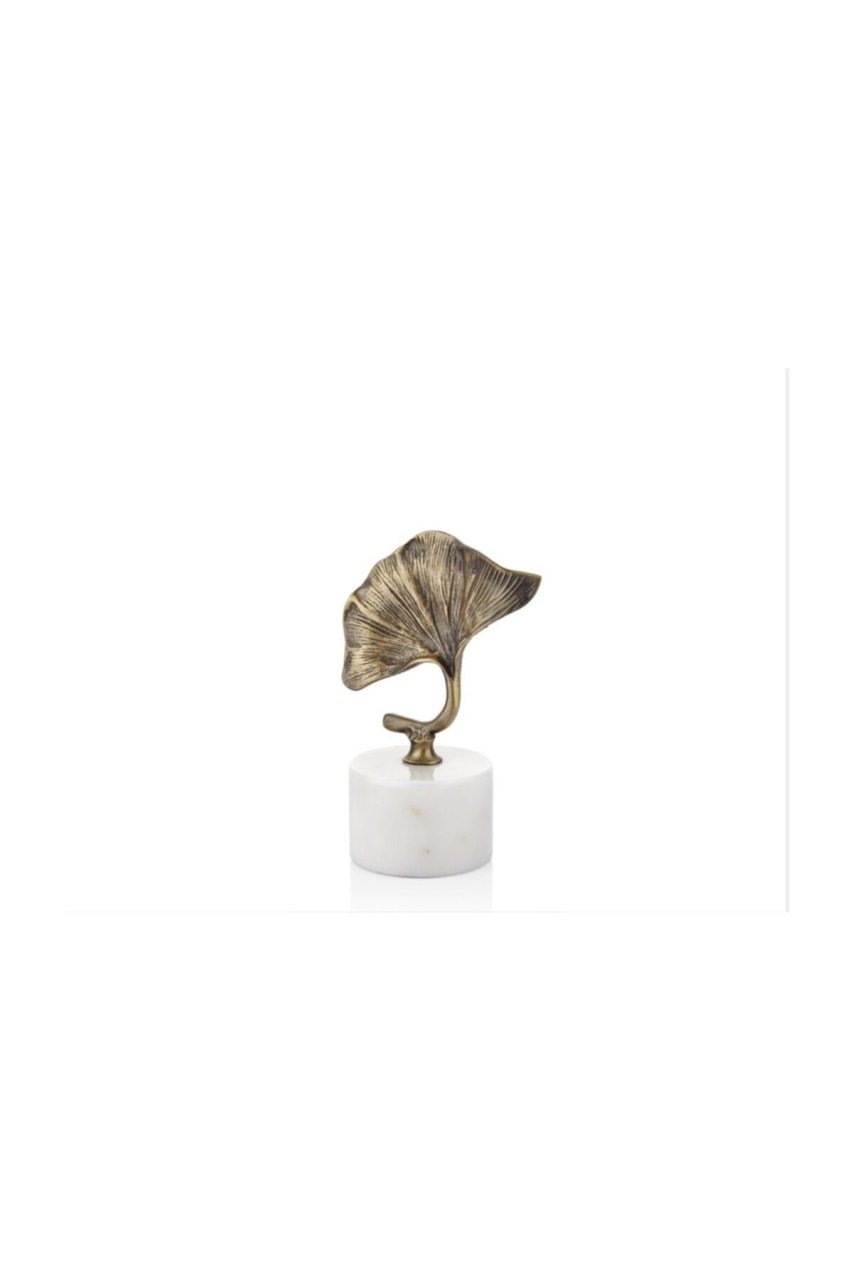Evza Mermer Kaideli Ginko Beyaz-bronz