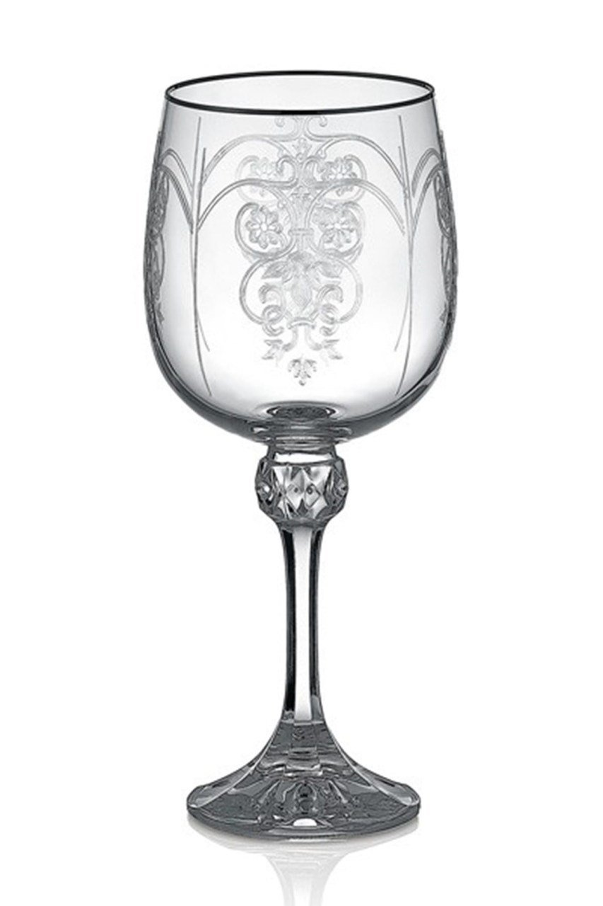 Helen Platinum 6'lı Kırmızı Şarap Kadehi 1Mn-Q8049-340