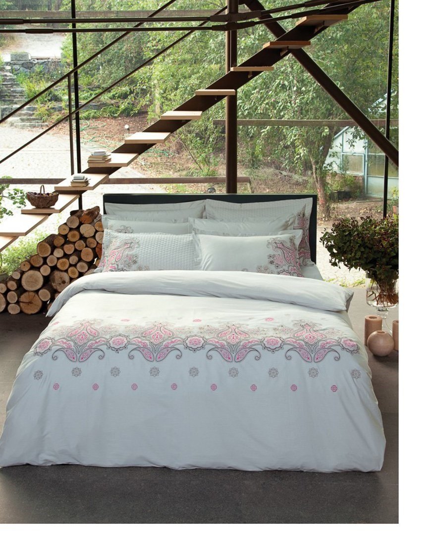 Karaca Home Çift Kişilik Nakışlı Nevresim Takımı Beyzi Pembe