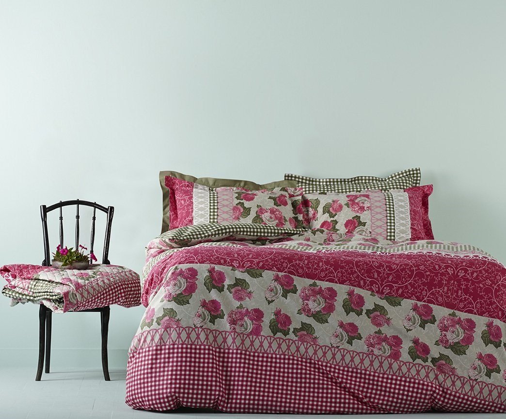 Karaca Home Roselin Pembe Ranforce Tek Kişilik Nevresim Takımı