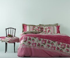 Karaca Home Roselin Pembe Ranforce Tek Kişilik Nevresim Takımı
