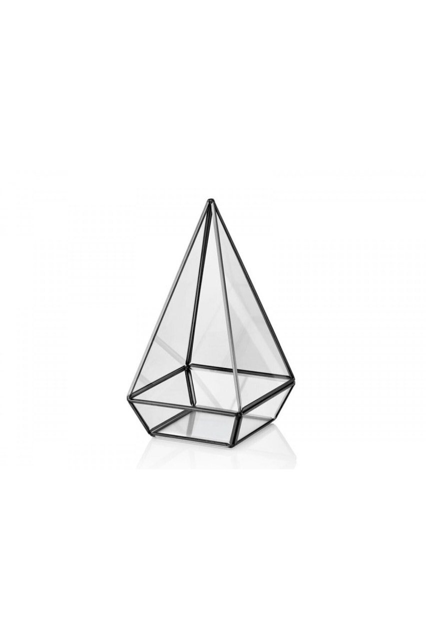 Siyah Piramit Fanus 30 X 17 Cm
