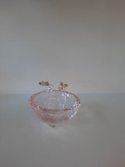KRİSTAL KUŞLU PEMBE LOKUMLUK