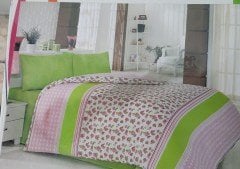LOS COLORES DUKİNE PEMBE ÇİFT LKİŞİLİK NEVRESİM TAKIMI