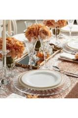 Golden Paisley Royal Bone China Yemek Takımı 12 Kişilik  88 parça