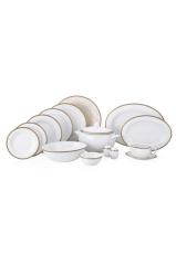 Golden Paisley Royal Bone China Yemek Takımı 12 Kişilik  88 parça