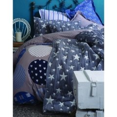 Karaca Home Gatsby Indigo Mavi Ranforce Çift Kişilik  Complete...