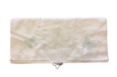 Verte & Reverse bambu beyaz yumuşak dokulu şık  yüz havlusu