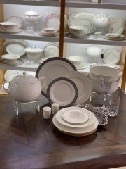 CEMİLE XAIVER  68 PARÇA Royal Bone China Yemek Takımı 12 kİŞİLİK