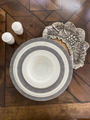CEMİLE XAIVER  68 PARÇA Royal Bone China Yemek Takımı 12 kİŞİLİK