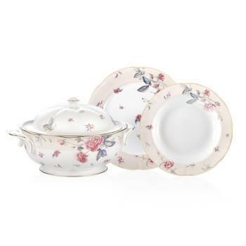 Venüs 12 Kişilik 90 Parça Royal Bone China Yemek Takımı