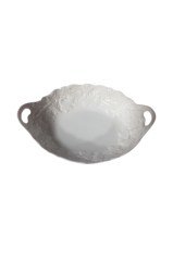 Kabartmalı oval servis 16 x 22 cm