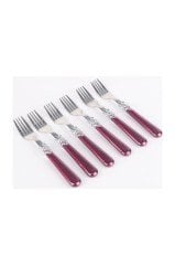 Sedefli Bordo Melamin&çelik 6 Lı Tatlı Çatalı Sgr1500 - 6f