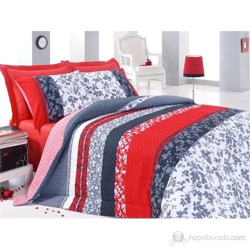 Cotton Box Tek Kişilik Dört Mevsim Set - Deborah Kırmızı
