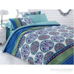 Cotton Box Saten Nevresim Takımı Sahsultan Yeşil Çift Kişilik