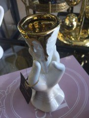 La Medore Ice Gold Detaylı Dondurma Külahı Obje 8x19