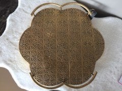 Şekilli Dekoratif Gold Tepsi