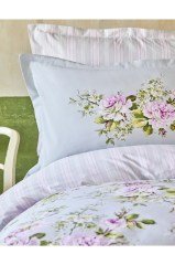 Çift Kişilik Mabella Pembe Nevresim Jakar Battaniye Seti