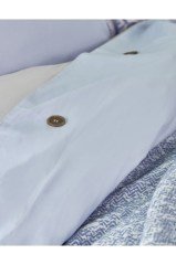 Çift Kişilik Talin Mavi Nevresim Jakar Battaniye Seti